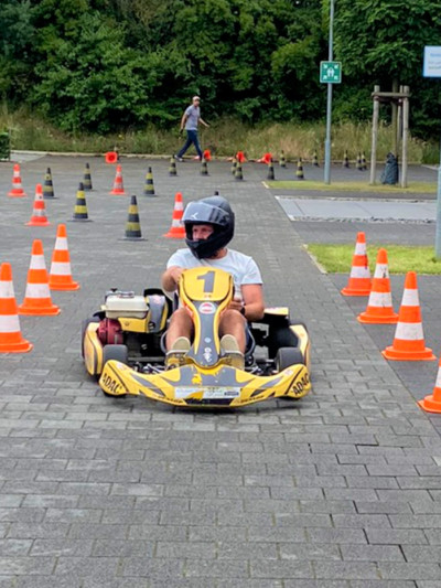 Unsere Kartbahn auf unserem Büro-Gelände zum Sommerfest 2022